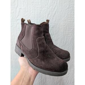Earth Origins Roxana Brown Walnut Suede Chelsea Boots Booties Women's Size 9